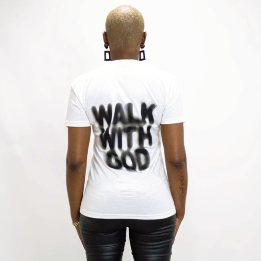 Walk With God - White Tee