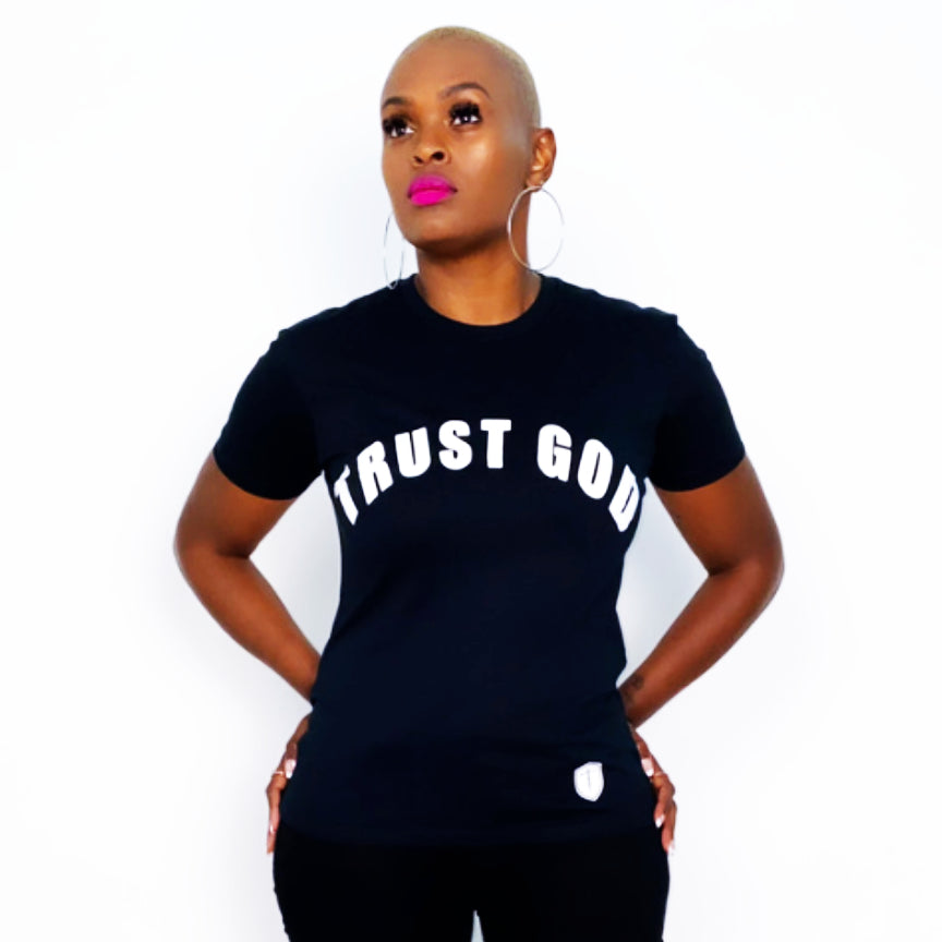 Trust God - (Glow In Dark) Black Tee
