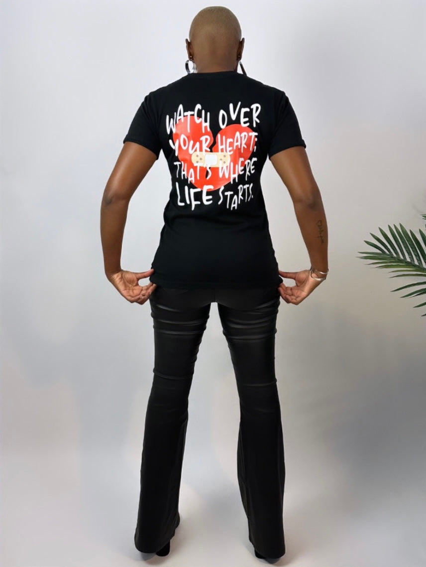 Guard Your Heart - Black Tee