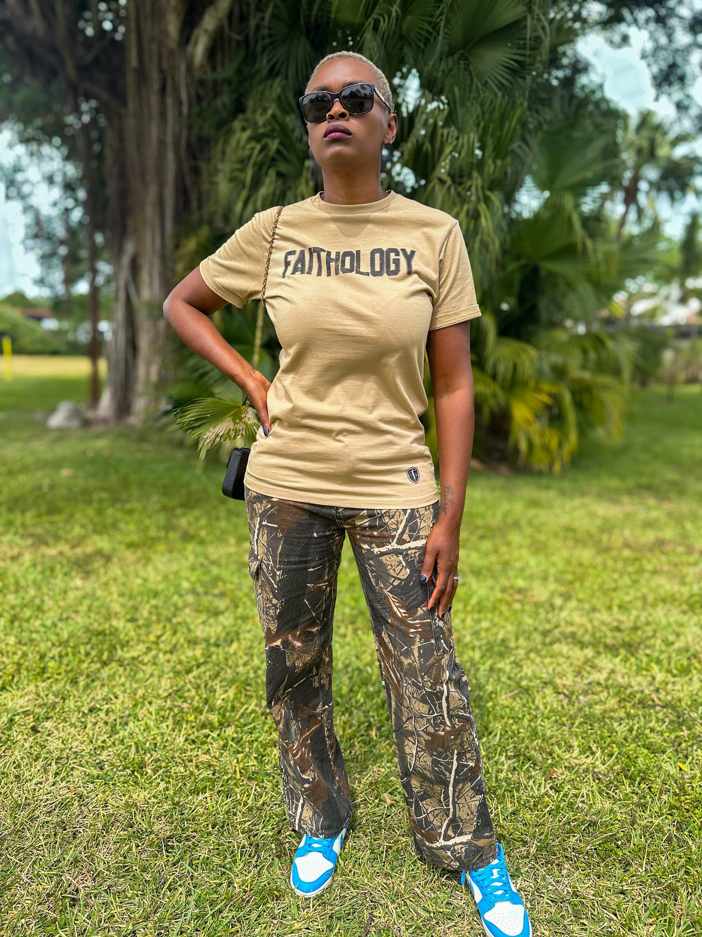 God Has My Back - Mushroom Tee