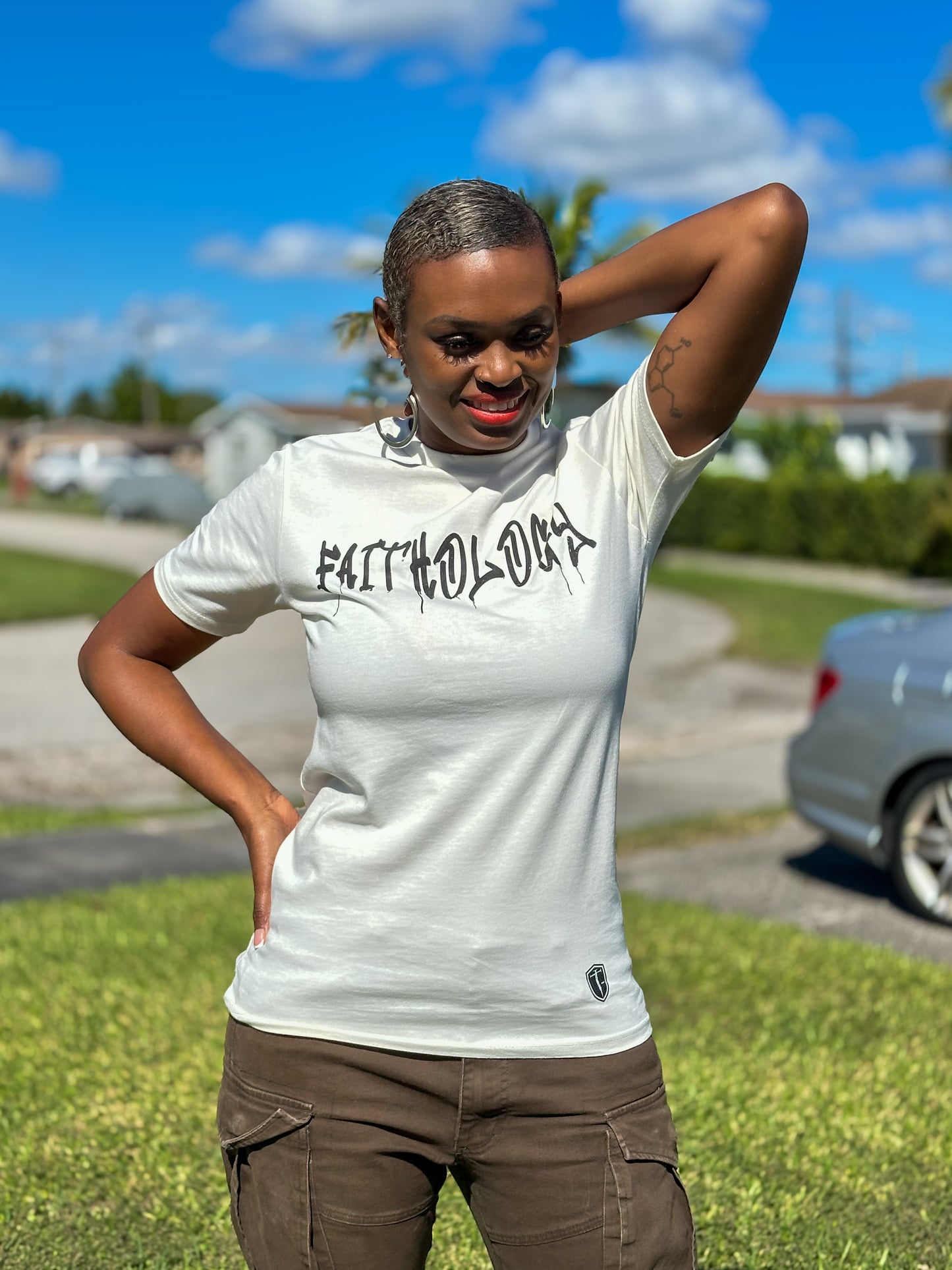 Jesus Only Street Graffiti - Creme Tee