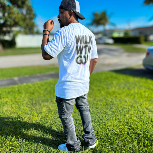 Walk With God - White Tee