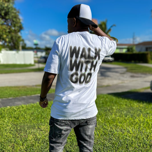 Walk With God - White Tee