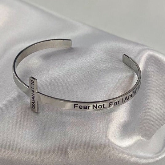 ISAIAH 41:10 Cross Bangle