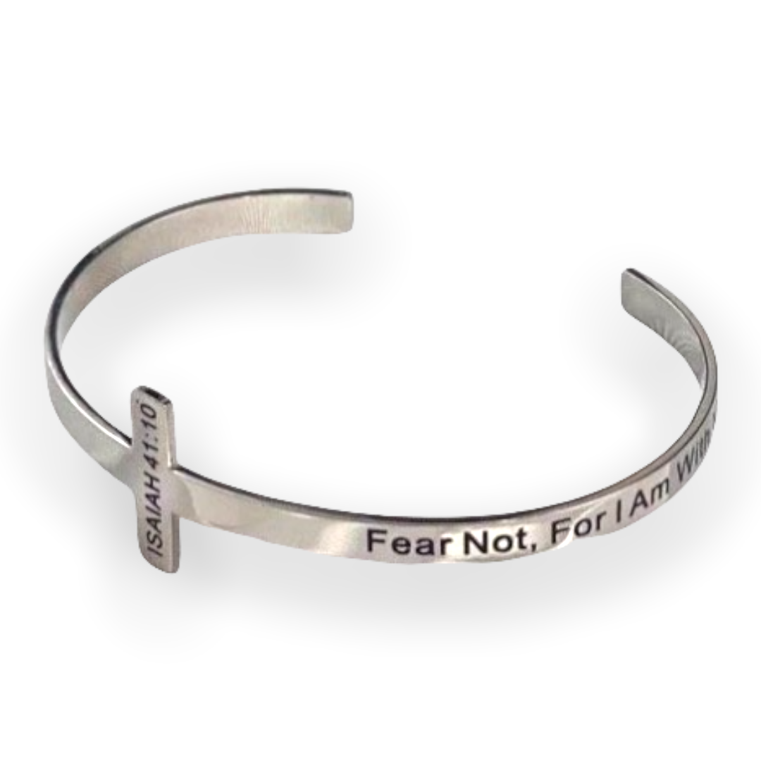 ISAIAH 41:10 Cross Bangle