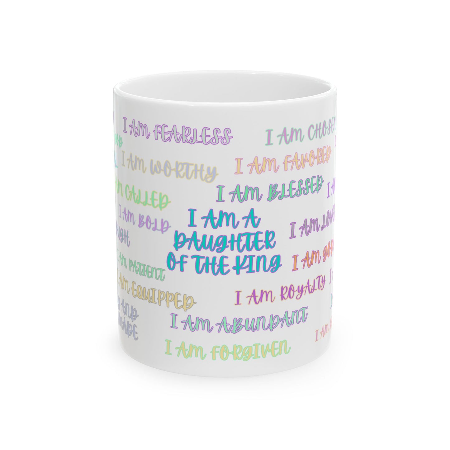 I AM AFFIRMATION Pastel Mug, (11oz, 15oz)