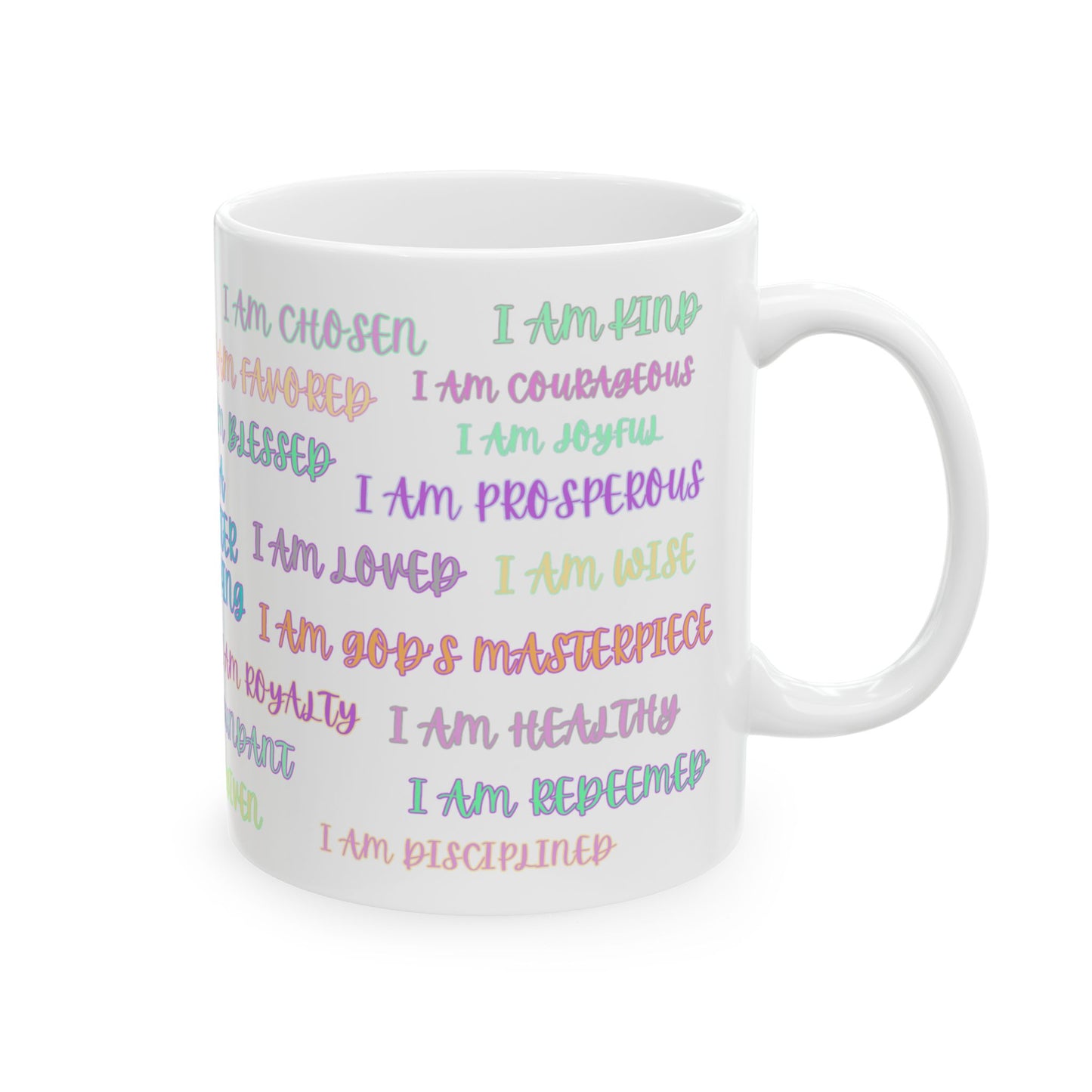 I AM AFFIRMATION Pastel Mug, (11oz, 15oz)