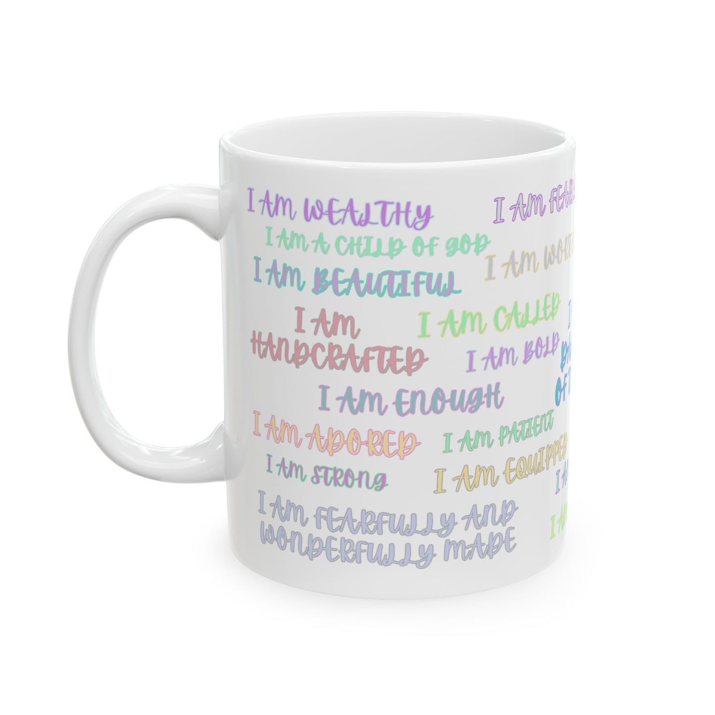 I AM AFFIRMATION Pastel Mug, (11oz, 15oz)