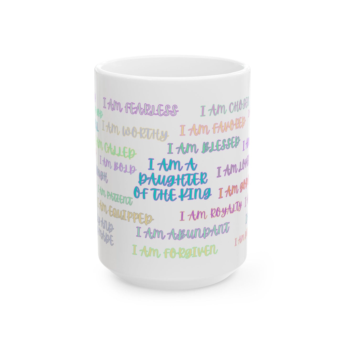 I AM AFFIRMATION Pastel Mug, (11oz, 15oz)