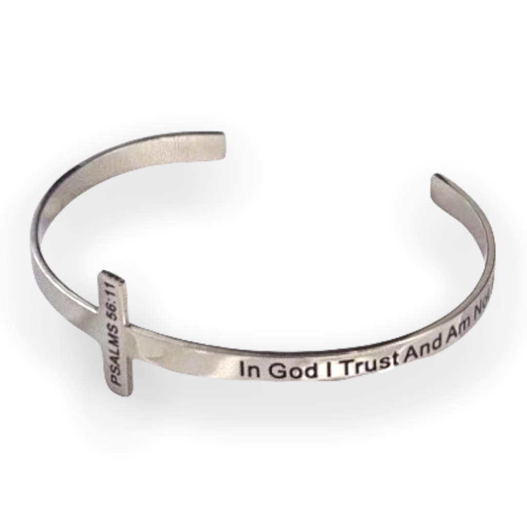 PSALM 56:11 Cross Bangle