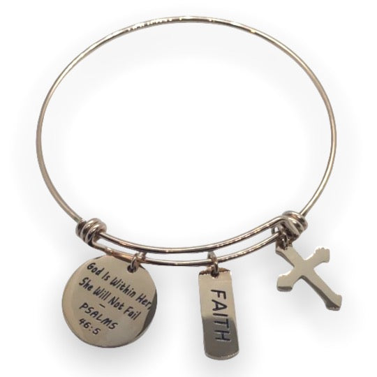 PSALM 46:5 Charm Bangle